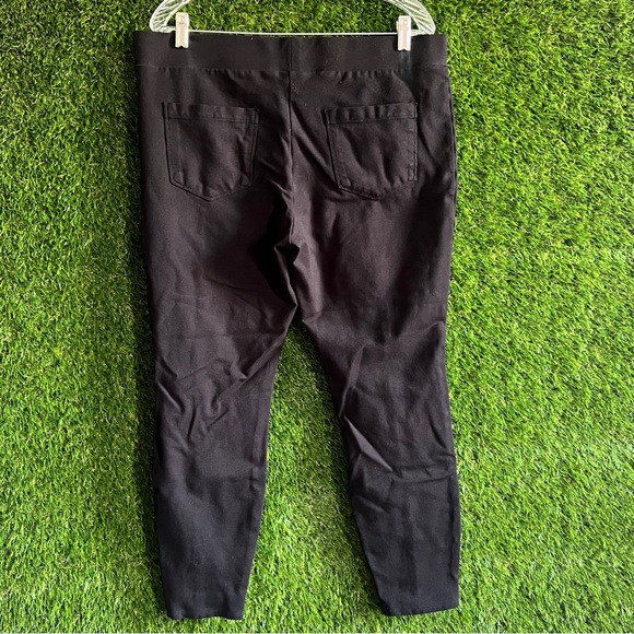 Black Cropped Leggings Time & Tru XXL 20 Plus Curvy - Picture 2 of 6